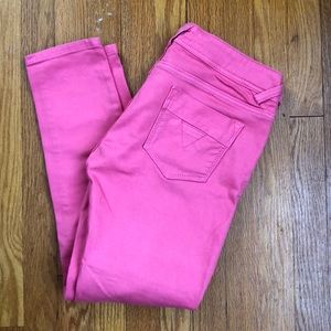 Pink skinny jeans